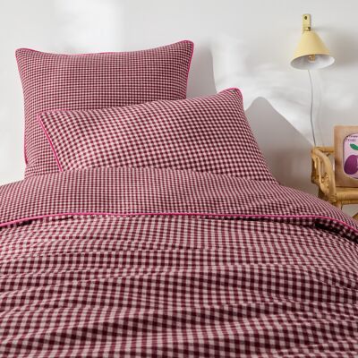 LA REDOUTE INTERIEURS Dekbedovertrek voor kinderbed, geruite katoenen flanel, VICHY FLANELLE LA REDOUTE INTERIEURS Dekbedovertrek voor kinderbed, geruite katoenen flanel, VICHY FLANELLE