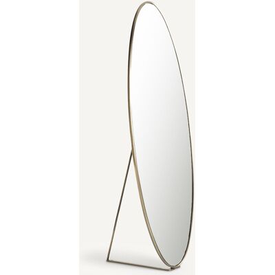 AM.PM Ovalen spiegel op voet in metaal ijzer, H170cm, Koban AM.PM Ovalen spiegel op voet in metaal ijzer, H170cm, Koban