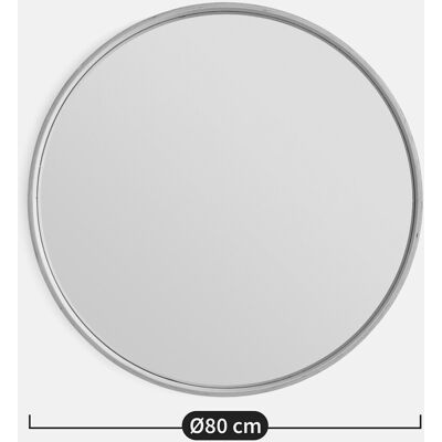 LA REDOUTE INTERIEURS Ronde spiegel in fineereik Ø80 cm, Alaria LA REDOUTE INTERIEURS Ronde spiegel in fineereik Ø80 cm, Alaria