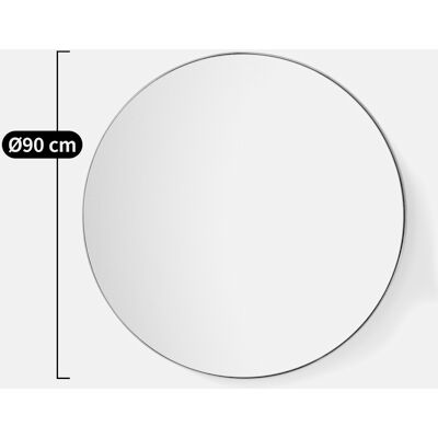 LA REDOUTE INTERIEURS Ronde metalen spiegel, diameter 90 cm, IODUS LA REDOUTE INTERIEURS Ronde metalen spiegel, diameter 90 cm, IODUS