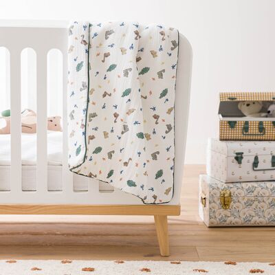 LA REDOUTE INTERIEURS Babydeken in tetra, Dino Pop LA REDOUTE INTERIEURS Babydeken in tetra, Dino Pop