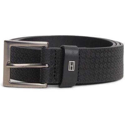 TOMMY HILFIGER Leren riem, breedte 3,5 cm, Soho Flag TOMMY HILFIGER Leren riem, breedte 3,5 cm, Soho Flag