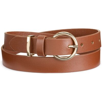 LA REDOUTE COLLECTIONS Leren riem met goudkleurige gesp LA REDOUTE COLLECTIONS Leren riem met goudkleurige gesp