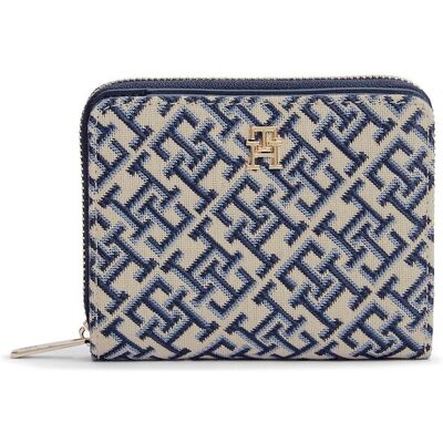 TOMMY HILFIGER Portemonnee met TH-monogram, FLAP JACQUARD TOMMY HILFIGER Portemonnee met TH-monogram, FLAP JACQUARD