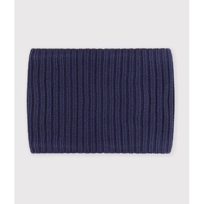 PETIT BATEAU Snood van geribbeld tricot, gevoerd met fleece PETIT BATEAU Snood van geribbeld tricot, gevoerd met fleece