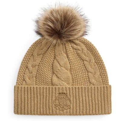 LAUREN RALPH LAUREN Muts met kabelmotief en pompon LAUREN RALPH LAUREN Muts met kabelmotief en pompon