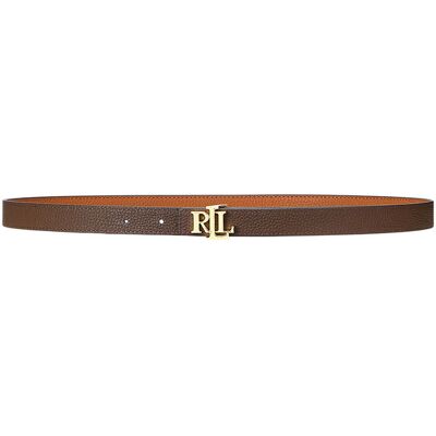 LAUREN RALPH LAUREN Omkeerbare, smalle leren riem met logo LAUREN RALPH LAUREN Omkeerbare, smalle leren riem met logo