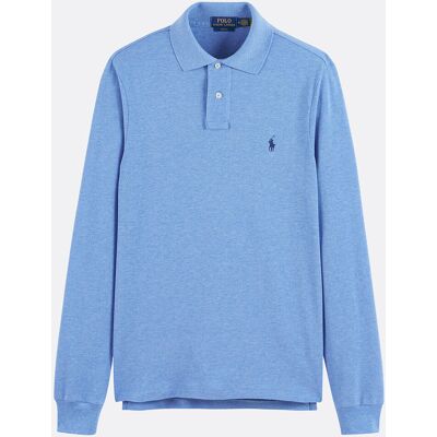 POLO RALPH LAUREN Slim fit polo met lange mouwen in piqué POLO RALPH LAUREN Slim fit polo met lange mouwen in piqué