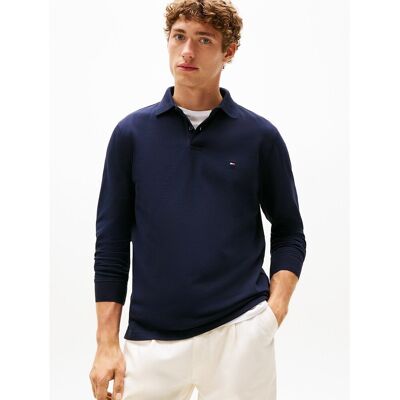 TOMMY HILFIGER Rechte polo met lange mouwen, piqué tricot 1985 TOMMY HILFIGER Rechte polo met lange mouwen, piqué tricot 1985