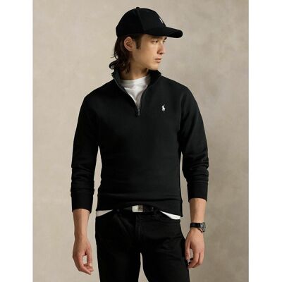 POLO RALPH LAUREN Dubbel gebreid tech sweatshirt met kwart rits POLO RALPH LAUREN Dubbel gebreid tech sweatshirt met kwart rits
