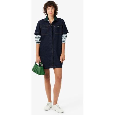 LACOSTE Korte polojurk met korte mouwen van denim LACOSTE Korte polojurk met korte mouwen van denim