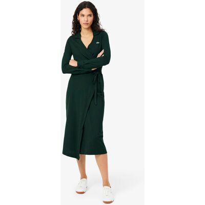 LACOSTE Midi-jurk met polokraag en lange mouwen LACOSTE Midi-jurk met polokraag en lange mouwen