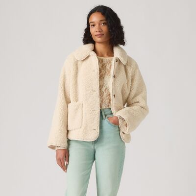 LEVI'S Kort jasje met knopen van sherpa LEVI'S Kort jasje met knopen van sherpa