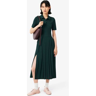 LACOSTE Midi-jurk met korte mouwen en een geplooide rok LACOSTE Midi-jurk met korte mouwen en een geplooide rok