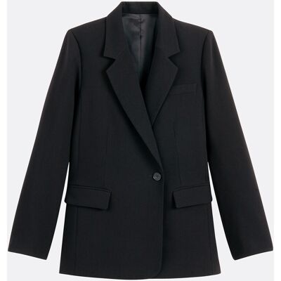 LA REDOUTE COLLECTIONS Lange oversized blazer, asymmetrische knopen LA REDOUTE COLLECTIONS Lange oversized blazer, asymmetrische knopen