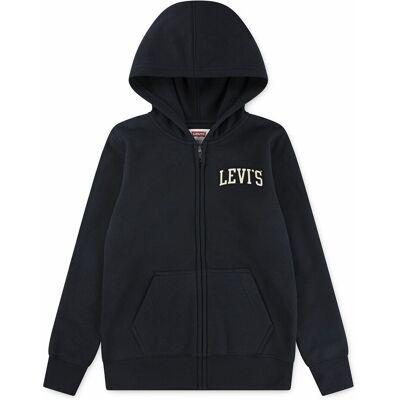 LEVI'S KIDS Hoodie van geruwd molton met ritssluiting LEVI'S KIDS Hoodie van geruwd molton met ritssluiting