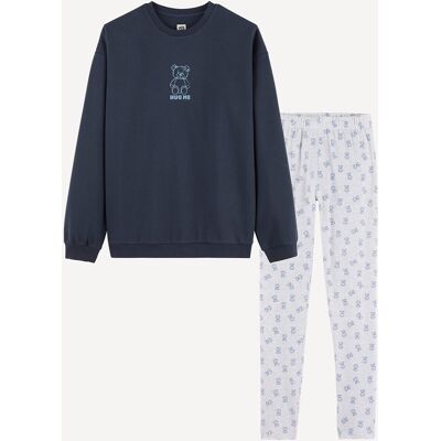LA REDOUTE COLLECTIONS Pyjama met een lange fleece-sweater en een legging, met teddybeerprint LA REDOUTE COLLECTIONS Pyjama met een lange fleece-sweater en een legging, met teddybeerprint