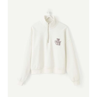 TAPE A L'OEIL Sweatshirt met opstaande kraag en rits, van fleece TAPE A L'OEIL Sweatshirt met opstaande kraag en rits, van fleece