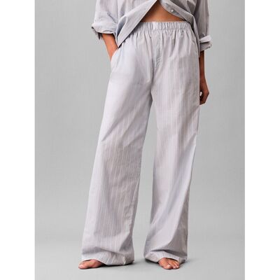 CALVIN KLEIN UNDERWEAR Gestreepte pyjamabroek van popeline CALVIN KLEIN UNDERWEAR Gestreepte pyjamabroek van popeline
