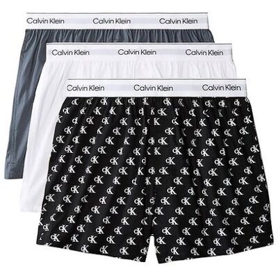 CALVIN KLEIN UNDERWEAR Set van 3 slim boxershorts van Icon Cotton Stretch CALVIN KLEIN UNDERWEAR Set van 3 slim boxershorts van Icon Cotton Stretch