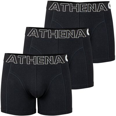 Set van 3 effen boxershorts, ATHENA Pro Set van 3 effen boxershorts, ATHENA Pro