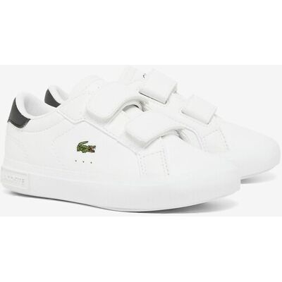 LACOSTE Powercourt-sneakers voor baby's WHT/BLK LACOSTE Powercourt-sneakers voor baby's WHT/BLK