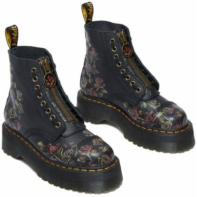 DR. MARTENS Sinclair-boots van Thumbled Nappa-leer, met plateauzool DR. MARTENS Sinclair-boots van Thumbled Nappa-leer, met plateauzool