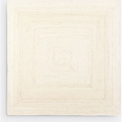 LA REDOUTE INTERIEURS Vierkant tapijt in bleached jute, Aftas LA REDOUTE INTERIEURS Vierkant tapijt in bleached jute, Aftas