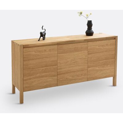 LA REDOUTE INTERIEURS 3-deurs dressoir, eiken en eikenfineer, ADÉLITA LA REDOUTE INTERIEURS 3-deurs dressoir, eiken en eikenfineer, ADÉLITA