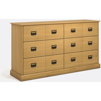 LA REDOUTE INTERIEURS Ladekast, massief dennenhout, 6 lades, Lindley LA REDOUTE INTERIEURS Ladekast, massief dennenhout, 6 lades, Lindley