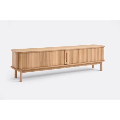 LA REDOUTE INTERIEURS Essen en gefineerd tv-meubel, 2 schuifdeuren, breedte 200 cm, WAPONG LA REDOUTE INTERIEURS Essen en gefineerd tv-meubel, 2 schuifdeuren, breedte 200 cm, WAPONG