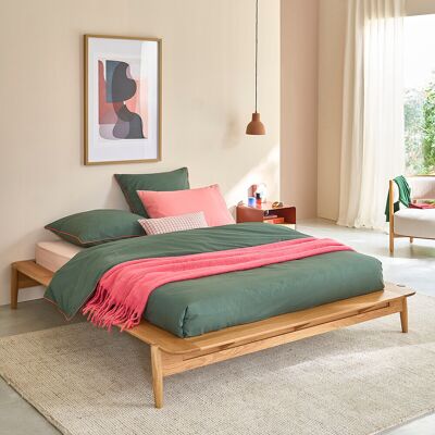 LA REDOUTE INTERIEURS Massief eiken bed met lattenbodem, JUCCA LA REDOUTE INTERIEURS Massief eiken bed met lattenbodem, JUCCA