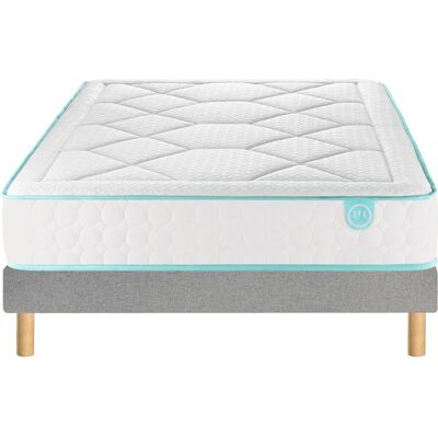 MERINOS Ensemble matras met pocketveren + bedbodem, LE TOUT MOELLEUX MERINOS Ensemble matras met pocketveren + bedbodem, LE TOUT MOELLEUX