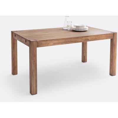 LA REDOUTE INTERIEURS Uitschuifbare eettafel, den in teakkleur en fineer, 6 tot 8 personen, LUNJA LA REDOUTE INTERIEURS Uitschuifbare eettafel, den in teakkleur en fineer, 6 tot 8 personen, LUNJA