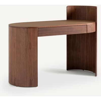 AM.PM Bureau van notenhoutfineer en leer, Abbas AM.PM Bureau van notenhoutfineer en leer, Abbas