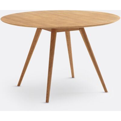 LA REDOUTE INTERIEURS Eettafel, rond, eikenfineer, 4 tot 6 personen, QUILDA LA REDOUTE INTERIEURS Eettafel, rond, eikenfineer, 4 tot 6 personen, QUILDA