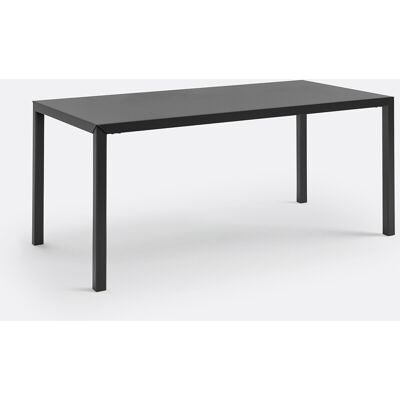 LA REDOUTE INTERIEURS Eettafel, zwart gelakt staal, 6 personen, HIBA LA REDOUTE INTERIEURS Eettafel, zwart gelakt staal, 6 personen, HIBA
