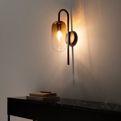AM.PM Wandlamp in amber glas, Linterna AM.PM Wandlamp in amber glas, Linterna