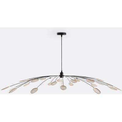 LA REDOUTE INTERIEURS Hanglamp in metaal en rotan Ø138 cm, Léonie LA REDOUTE INTERIEURS Hanglamp in metaal en rotan Ø138 cm, Léonie