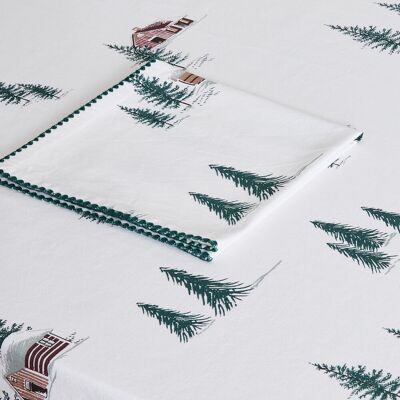 LA REDOUTE INTERIEURS Set van 4 bedrukte servetten, gewassen katoen, SNOW COUNTRY LA REDOUTE INTERIEURS Set van 4 bedrukte servetten, gewassen katoen, SNOW COUNTRY