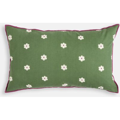 LA REDOUTE INTERIEURS Rechthoekige kussenhoes van katoen met bloemenmotief, LEIHO LA REDOUTE INTERIEURS Rechthoekige kussenhoes van katoen met bloemenmotief, LEIHO
