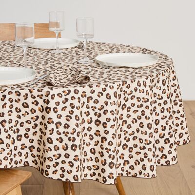 LA REDOUTE INTERIEURS Rond tafelkleed, luipaardprint, katoen, LEOPOLD LA REDOUTE INTERIEURS Rond tafelkleed, luipaardprint, katoen, LEOPOLD