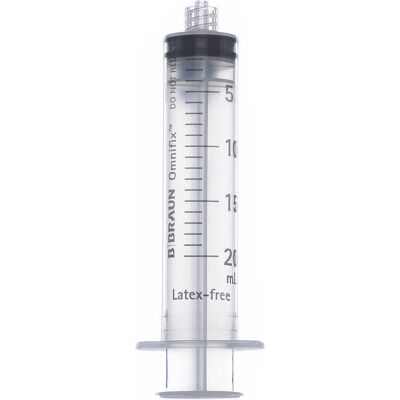 B. Braun Omnifix Injectiespuiten Solo Luer Lock 20ML (100 stuks) B. Braun Omnifix Injectiespuiten Solo Luer Lock 20ML (100 stuks)