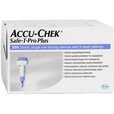 Accu-Chek Safe-T Pro Plus Lancetten (200 stuks) Accu-Chek Safe-T Pro Plus Lancetten (200 stuks)