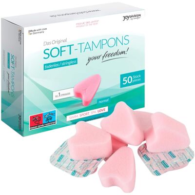 JoyDivision Soft-Tampons - zachte tampons zonder touwtje (50 stuks) JoyDivision Soft-Tampons - zachte tampons zonder touwtje (50 stuks)