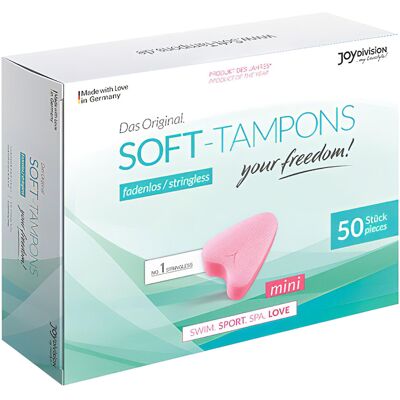 Joydivision Soft-Tampons mini - tampon zonder touwtje (50 stuks) Joydivision Soft-Tampons mini - tampon zonder touwtje (50 stuks)