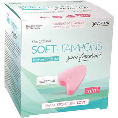 Joydivision Soft-Tampons mini - tampon zonder touwtje (3 stuks) Joydivision Soft-Tampons mini - tampon zonder touwtje (3 stuks)