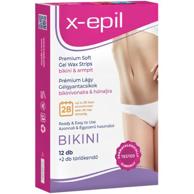 X-Epil - ontharingsstrips - bikinilijn en oksels - 12 stuks X-Epil - ontharingsstrips - bikinilijn en oksels - 12 stuks