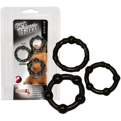You2Toys - penisringen set - zwart - 3 stuks You2Toys - penisringen set - zwart - 3 stuks