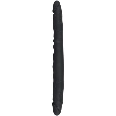 Bad Kitty - siliconen dubbel dildo - zwart Bad Kitty - siliconen dubbel dildo - zwart